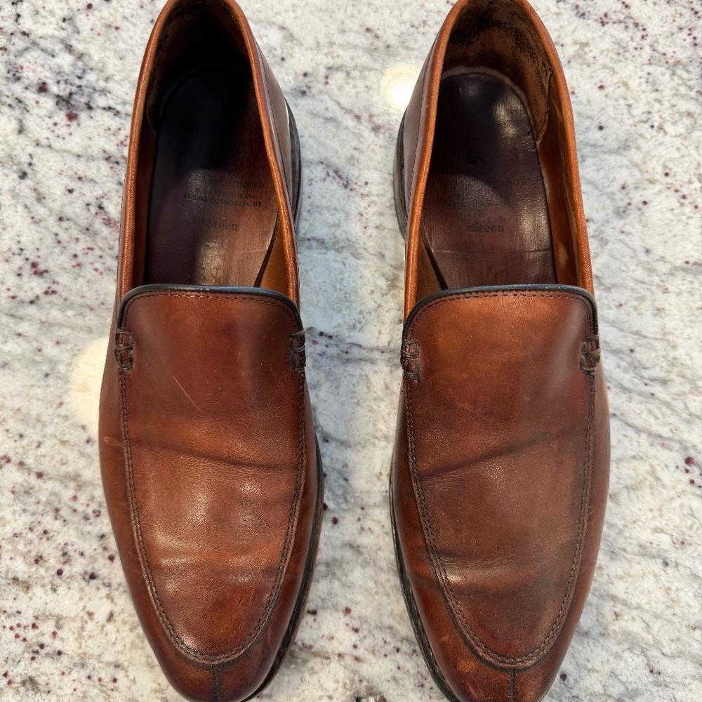 Men's Allen Edmonds Steen Leather Loafers - Size 10